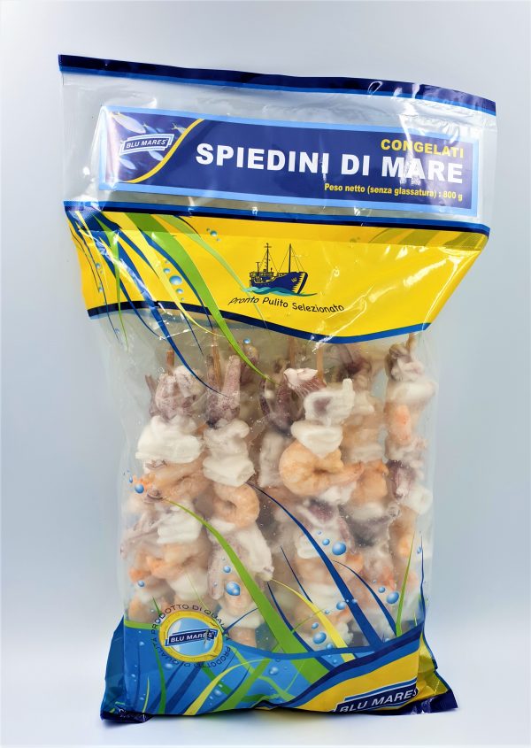 Spiedini Gamberi e Calamari 800gr. Congelati